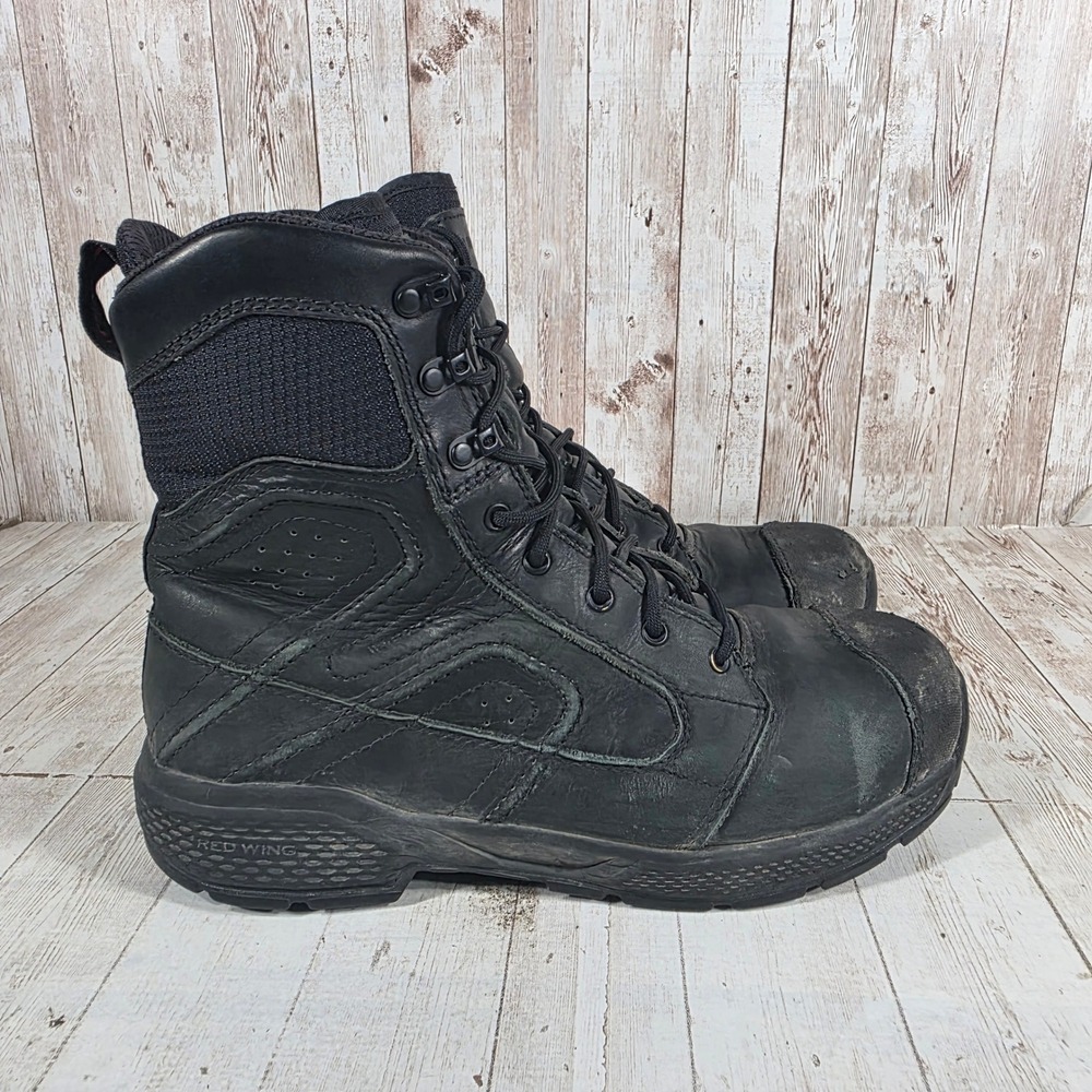 Red Wing Mens X-Treme Lite 2455 Black Leather Nano Toe Work Boots Size 8 D